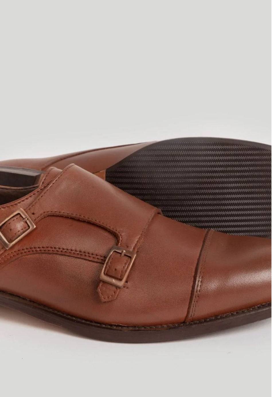 ZAPATO VESTIR HEBILLA MARRON A LA VAQUERA