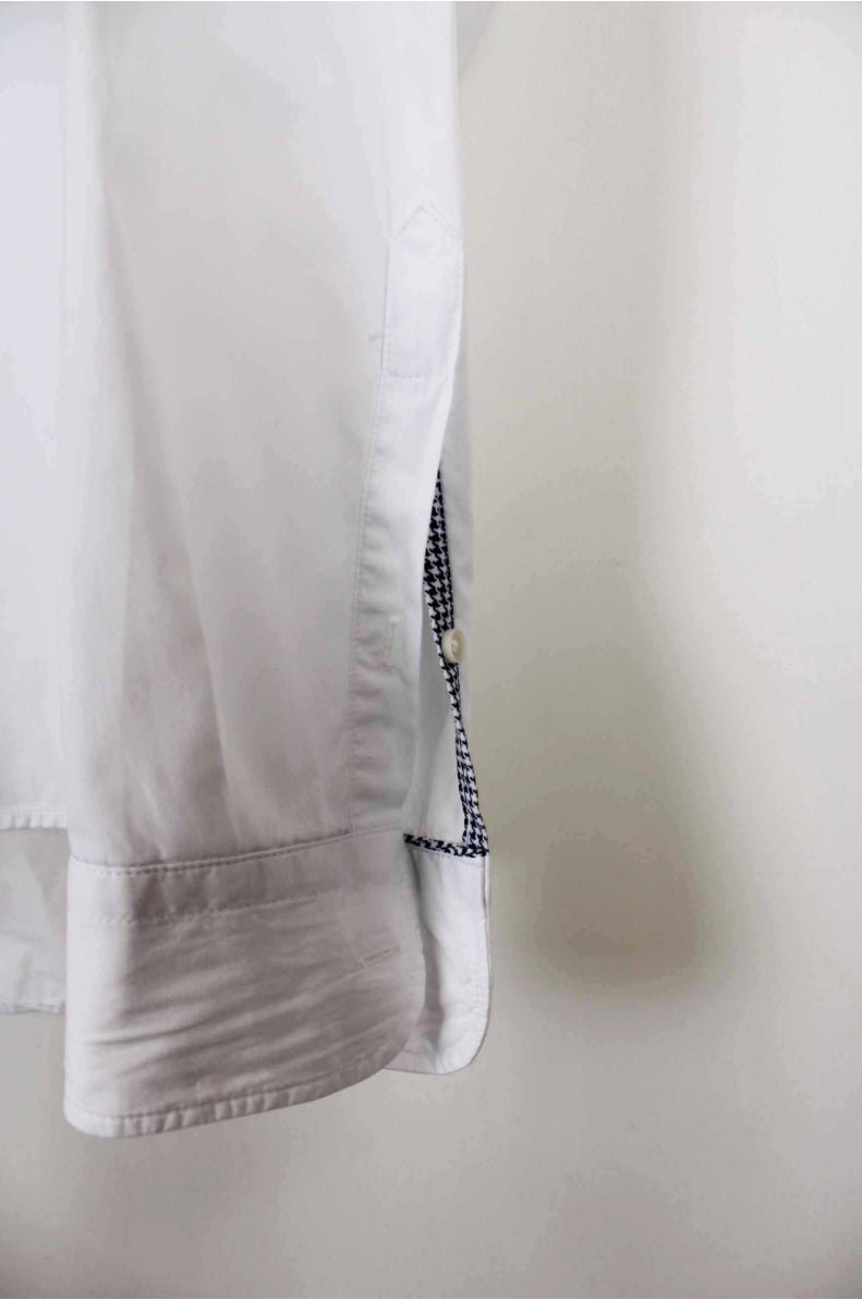 CAMISA OXFORD EFECTO LAVADO BLANCO PATADEGAYO