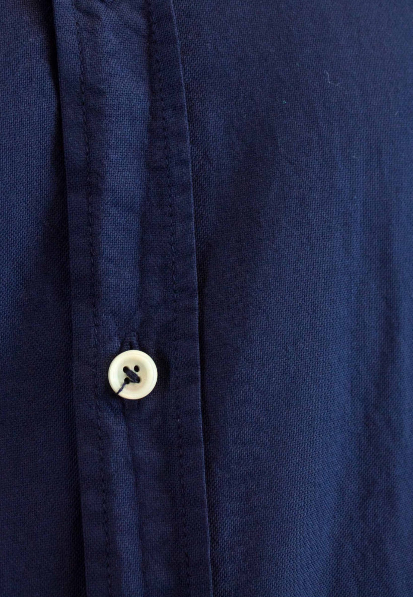 CAMISA OXFORD EFECTO LAVADO AZUL MARINO PATADEGAYO
