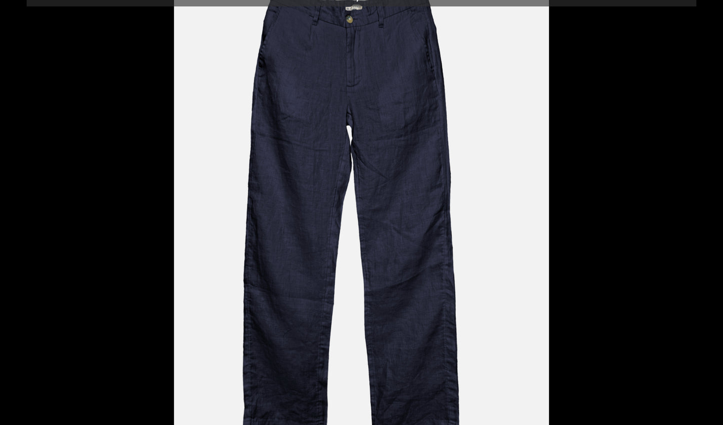 PANTALON LINO CON PINZAS BLUE COAST