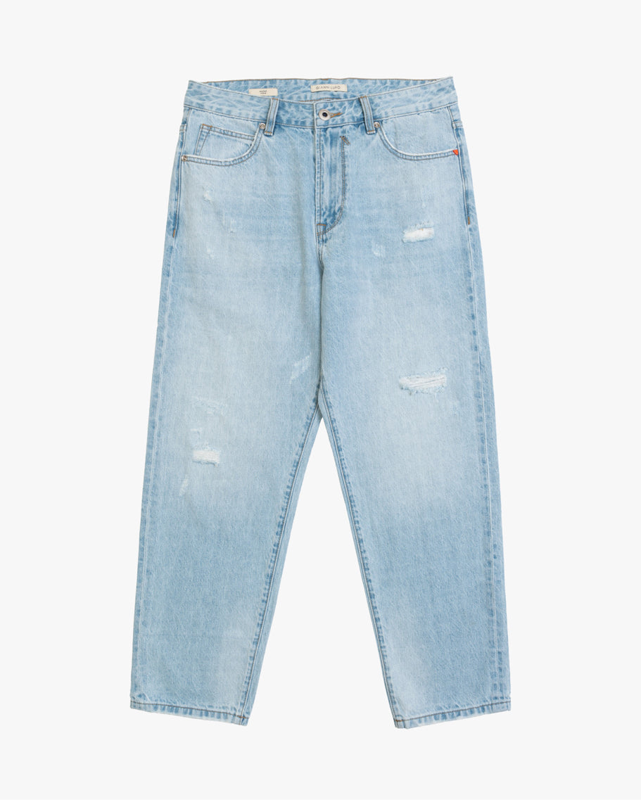 DAD RELAXED FIT LIGHT WASH JEANS GIANNI LUPO