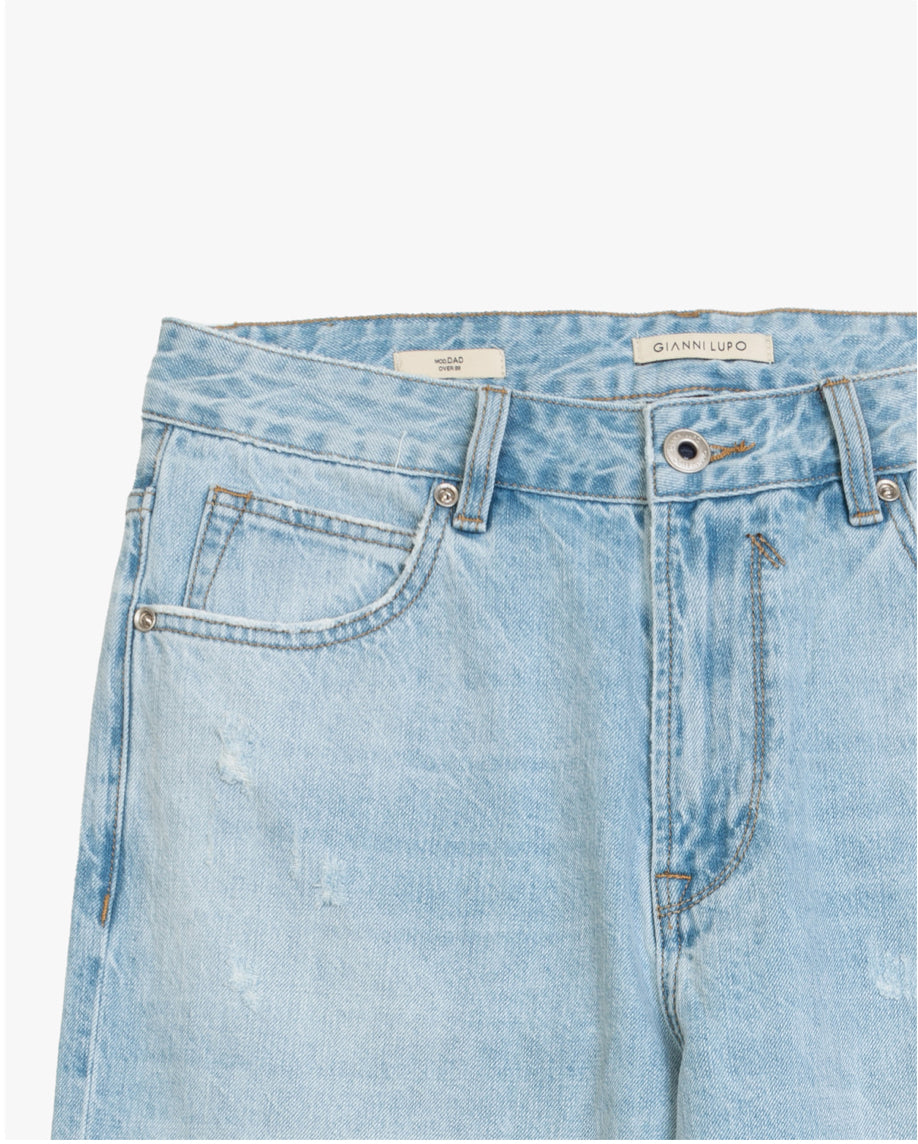 DAD RELAXED FIT LIGHT WASH JEANS GIANNI LUPO