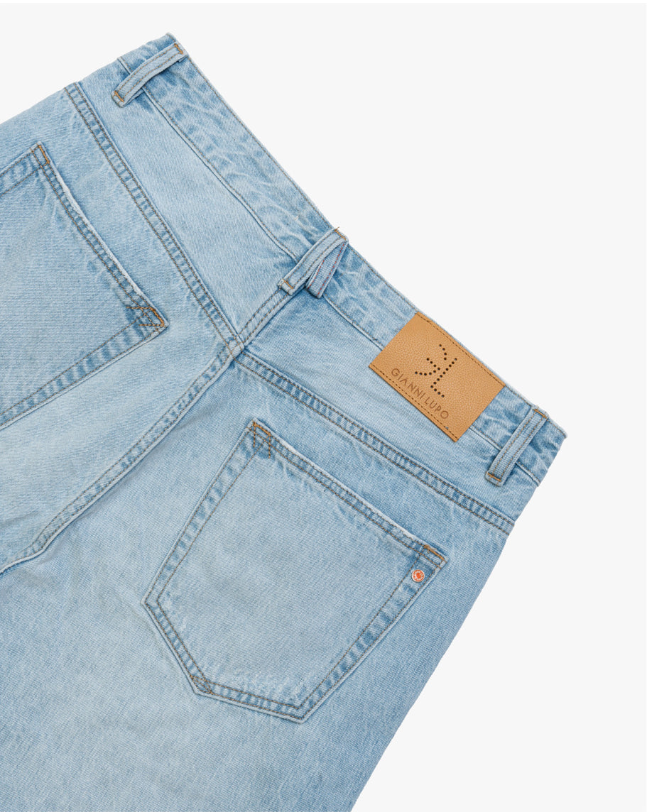 DAD RELAXED FIT LIGHT WASH JEANS GIANNI LUPO