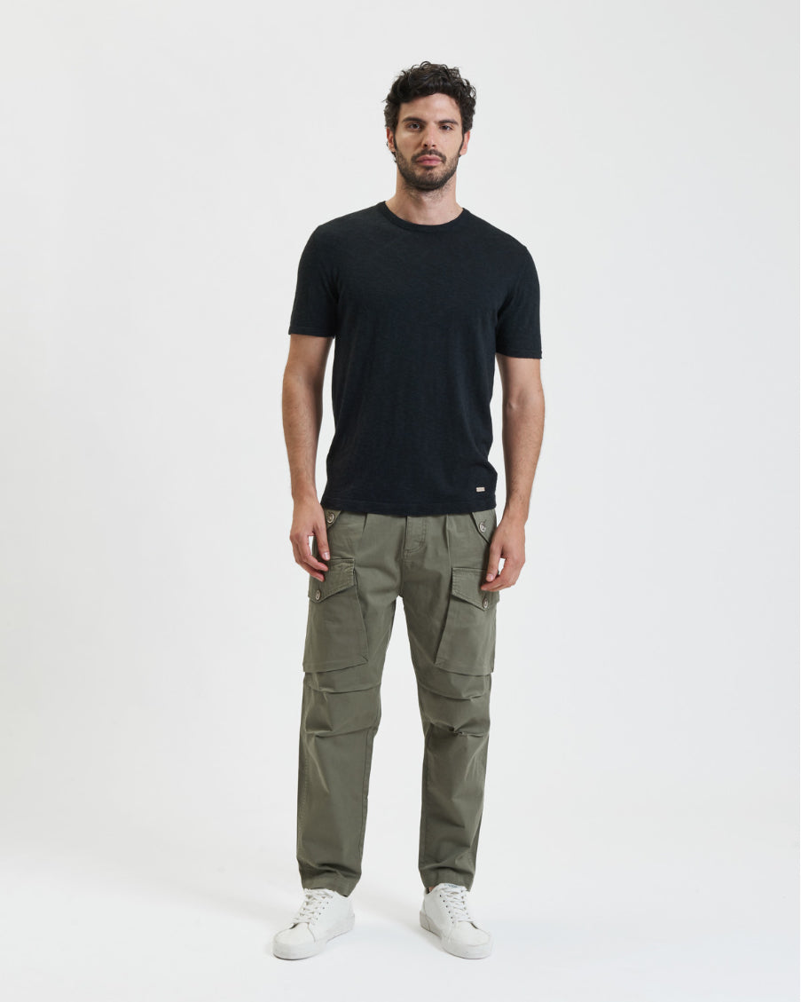 WIDE LEG CARGO TROUSERS GIANNI LUPO
