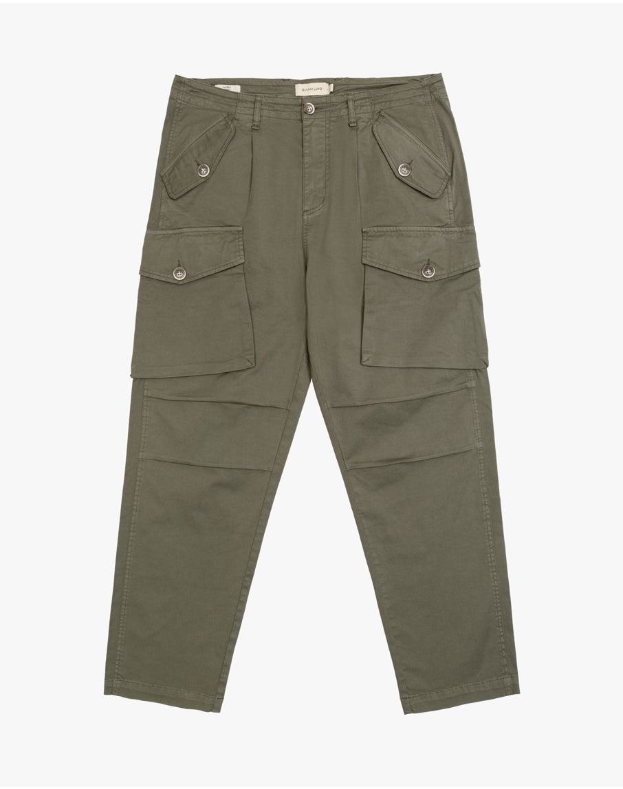 WIDE LEG CARGO TROUSERS GIANNI LUPO