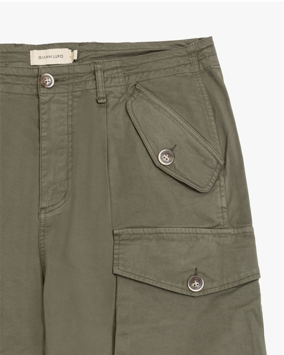 WIDE LEG CARGO TROUSERS GIANNI LUPO
