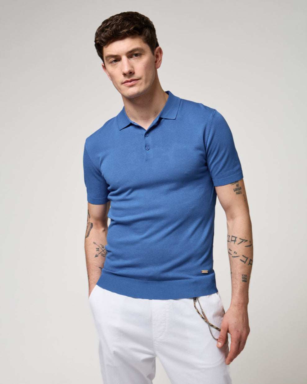 POLO IN MAGLIA MUSCLE FIT GIANNI LUPO