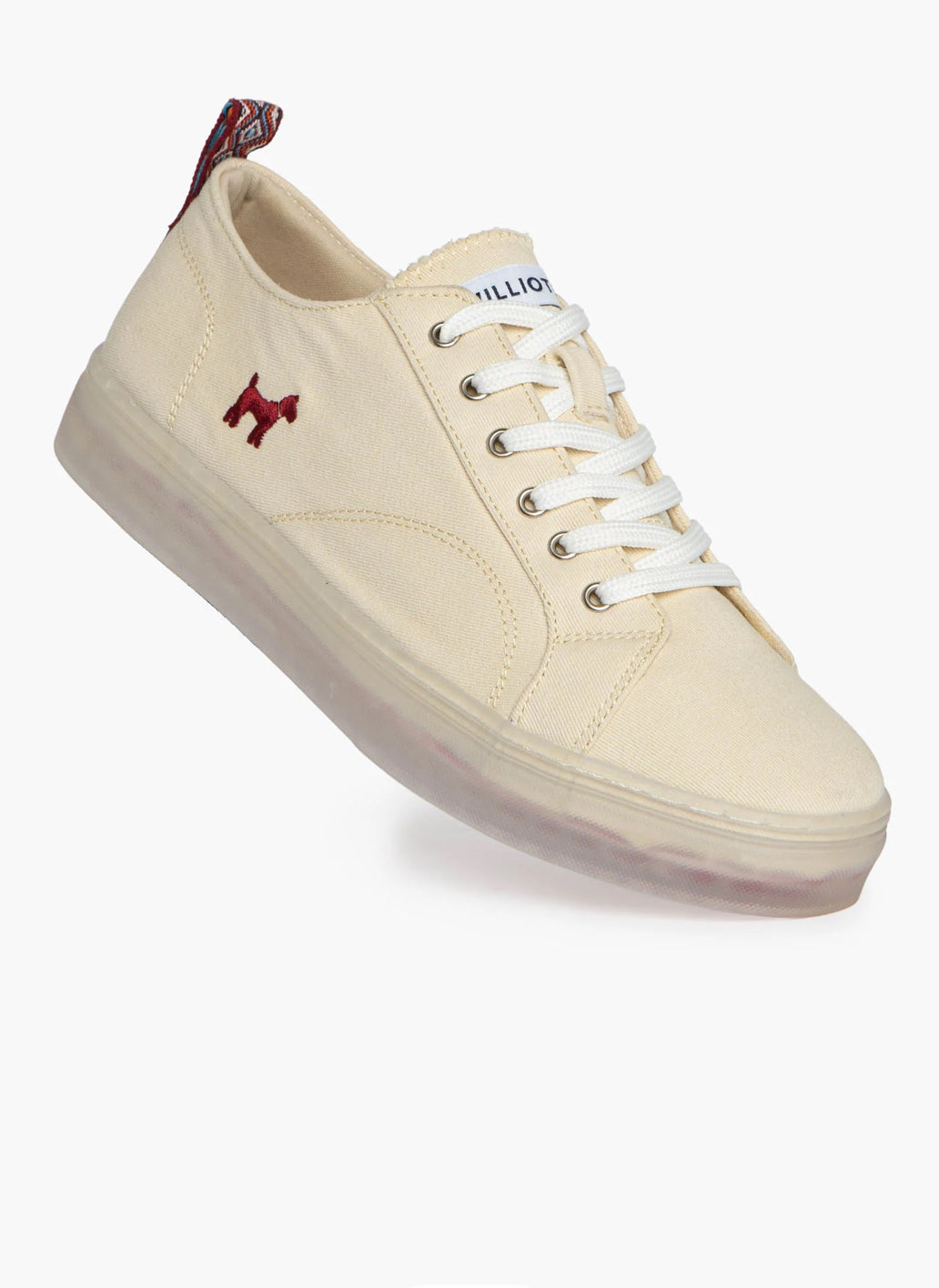 ZAPATILLA LONA ÉTNICA CREMA WILLIOT