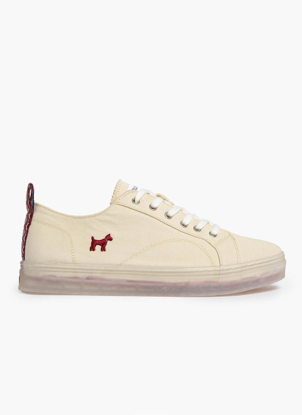 ZAPATILLA LONA ÉTNICA CREMA WILLIOT