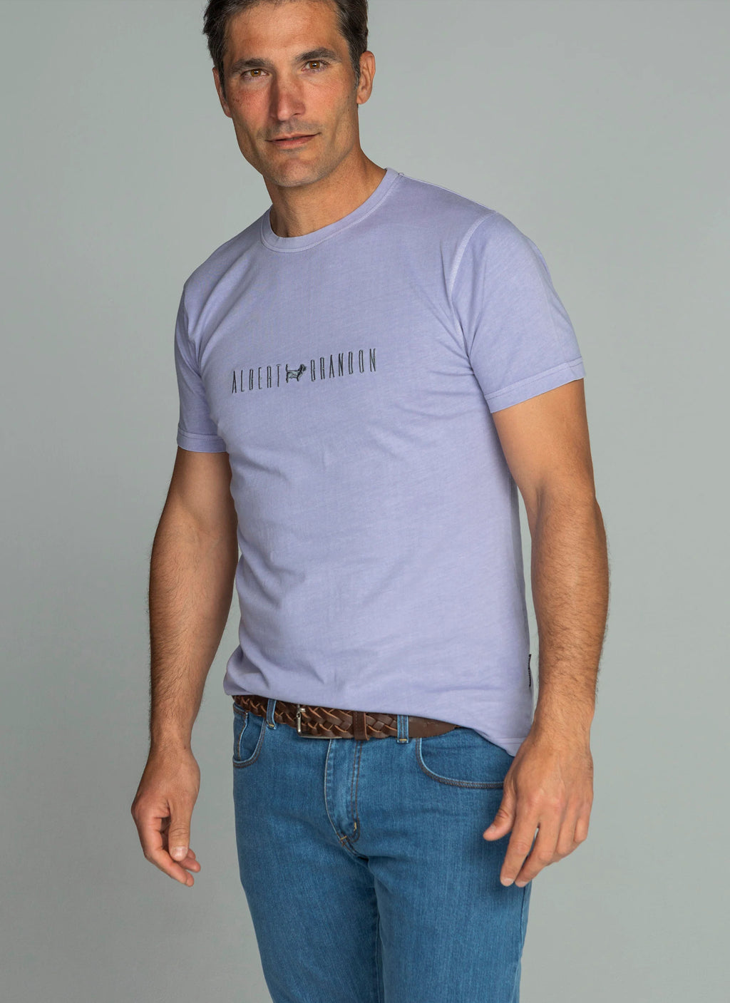CAMISETA RISEN DELAVADA MALVA ALBERT BRANDON