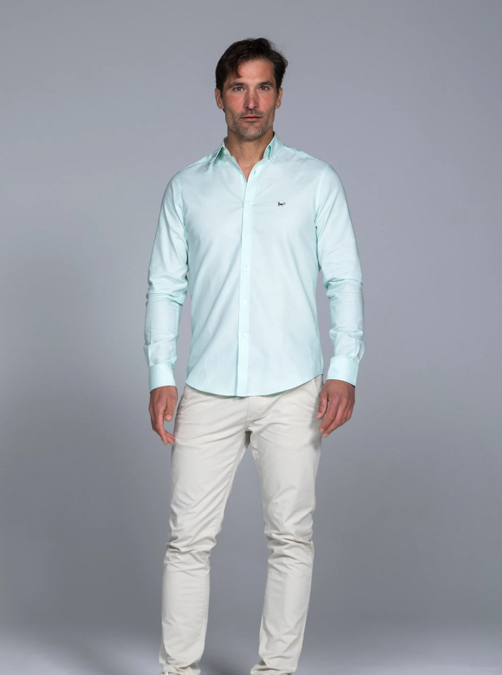 CAMISA MINIOXFORD YALE VERDE PALO ALBERT BRANDON