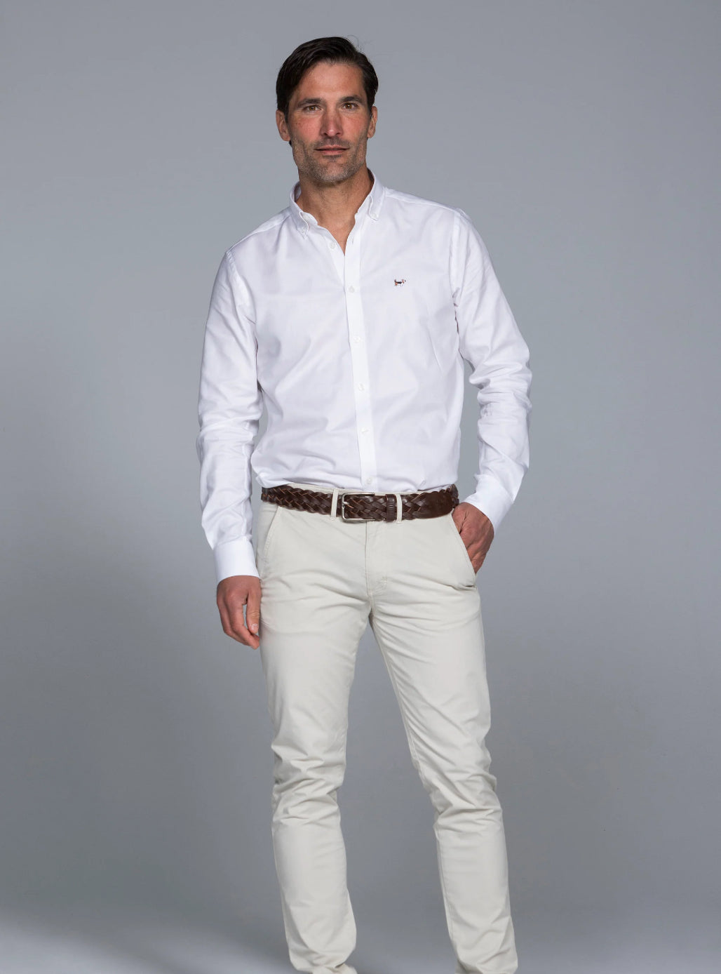 CAMISA MINIOXFORD YALE BLANCO ALBERT BRANDON