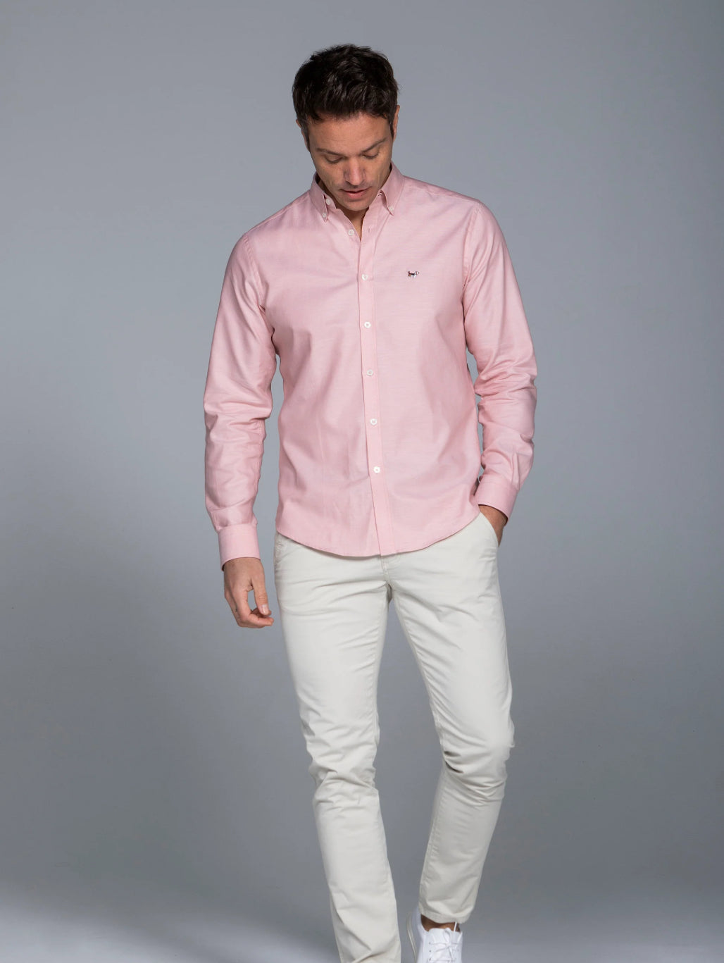 CAMISA MINIOXFORD YALE SALMON EMPOLVADO ALBERT BRANDON