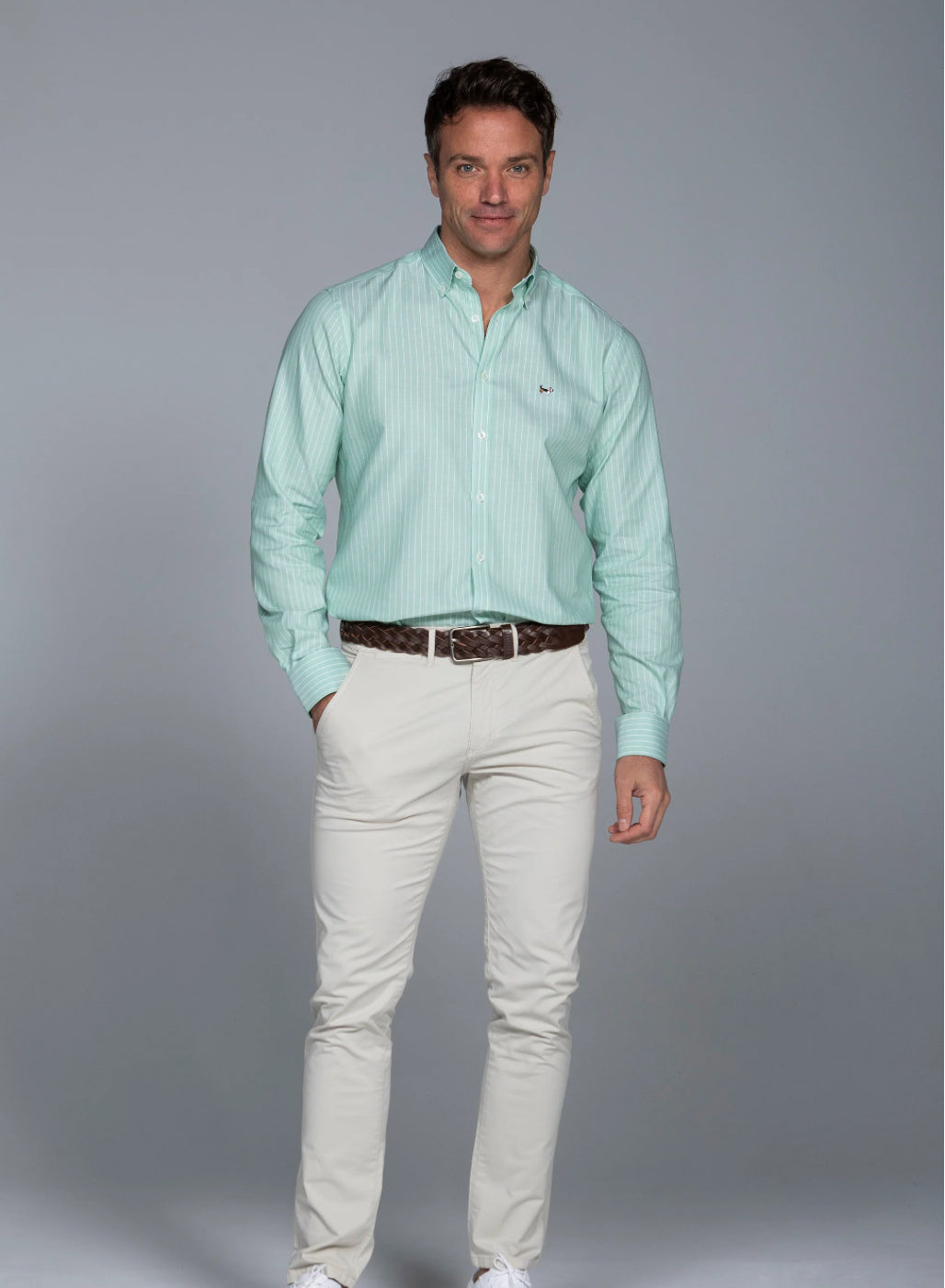 CAMISA MINIOXFORD SPORT YAIZA VERDE ALBERT BRANDON