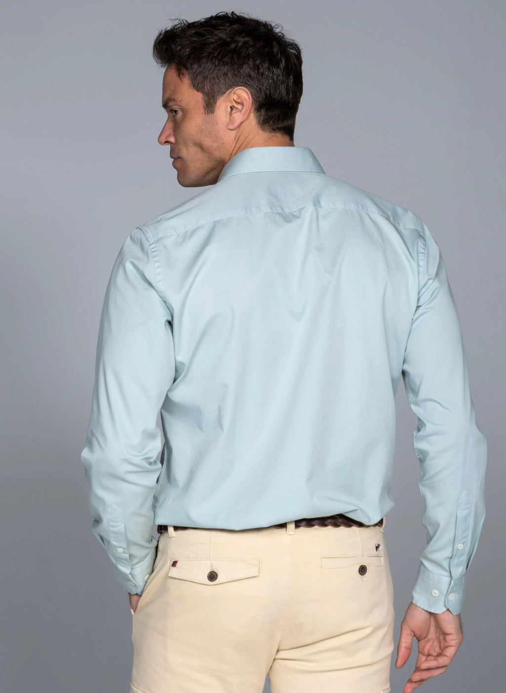 CAMISA GARMENT DYED LAVANDA ALBERT BRANDON