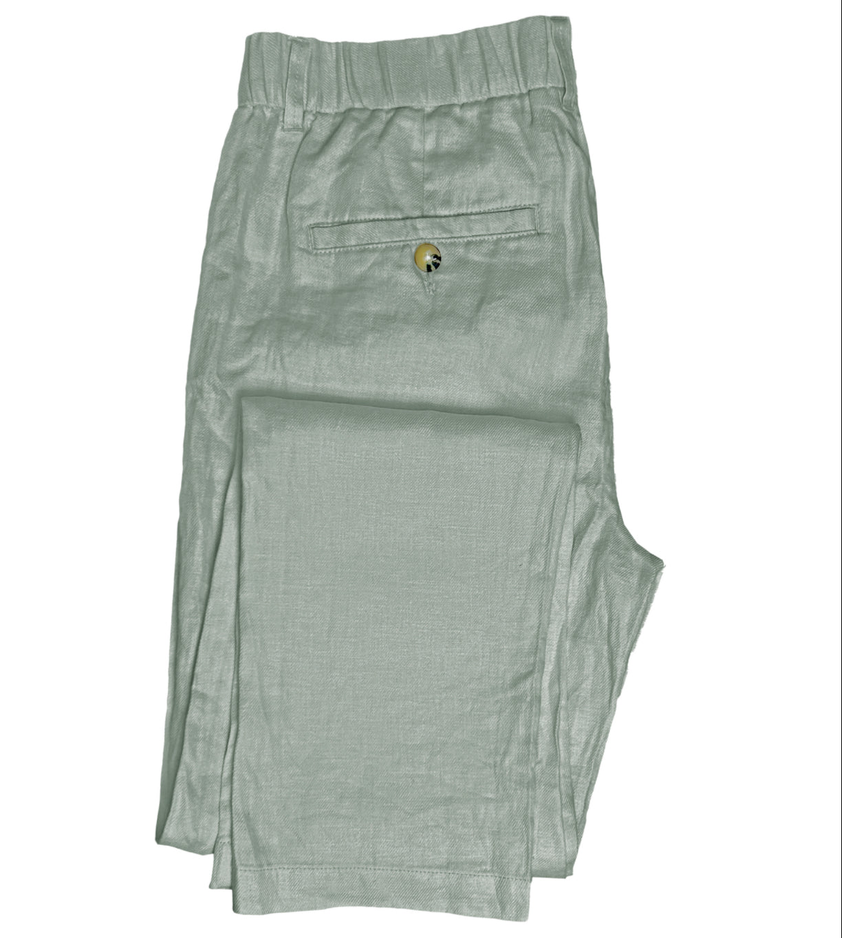 PANTALON LINO CON PINZAS DELANTERAS VERDE BLUE COAST