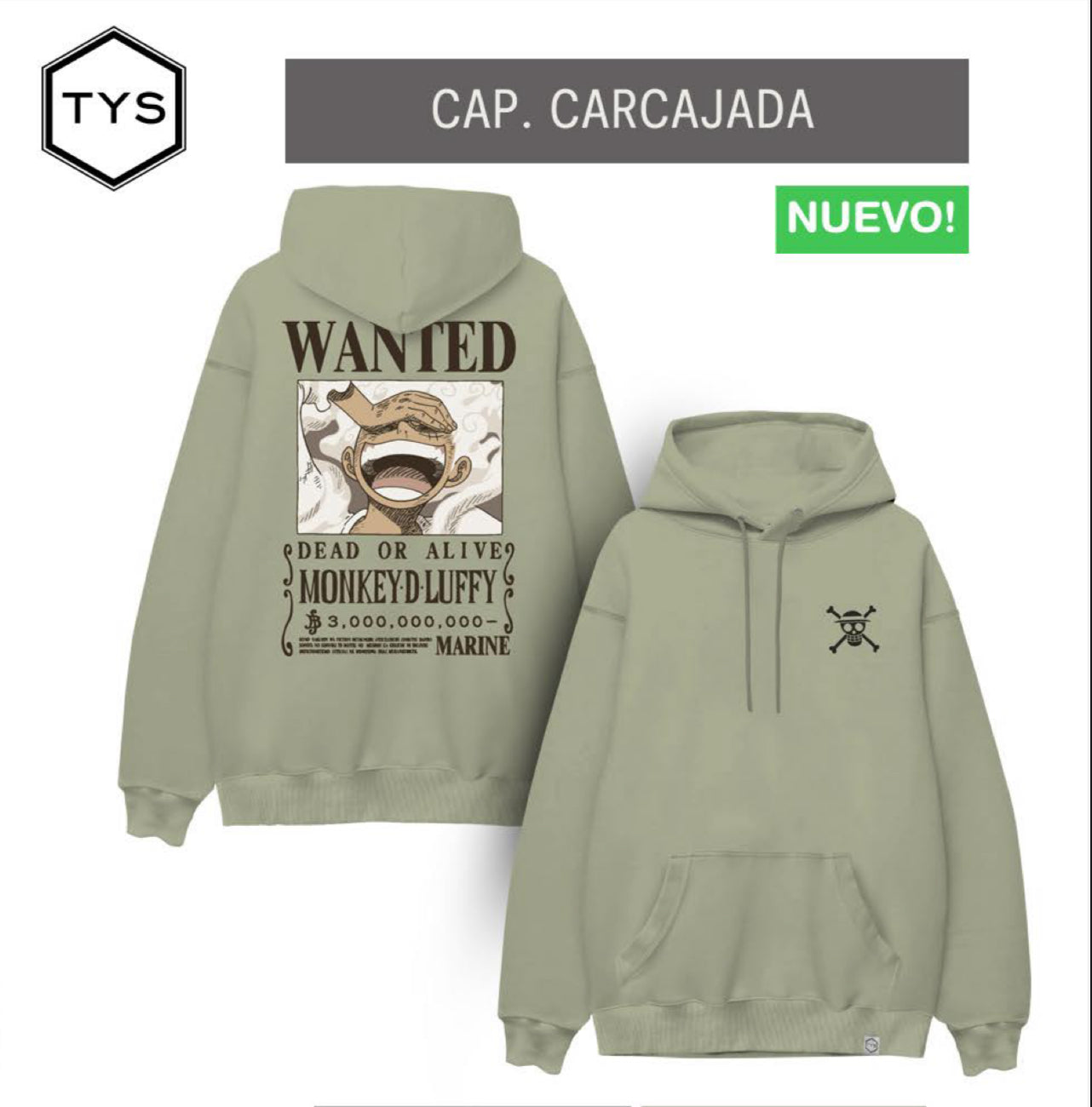 SUDADERA CAP. CARCAJADA TYS