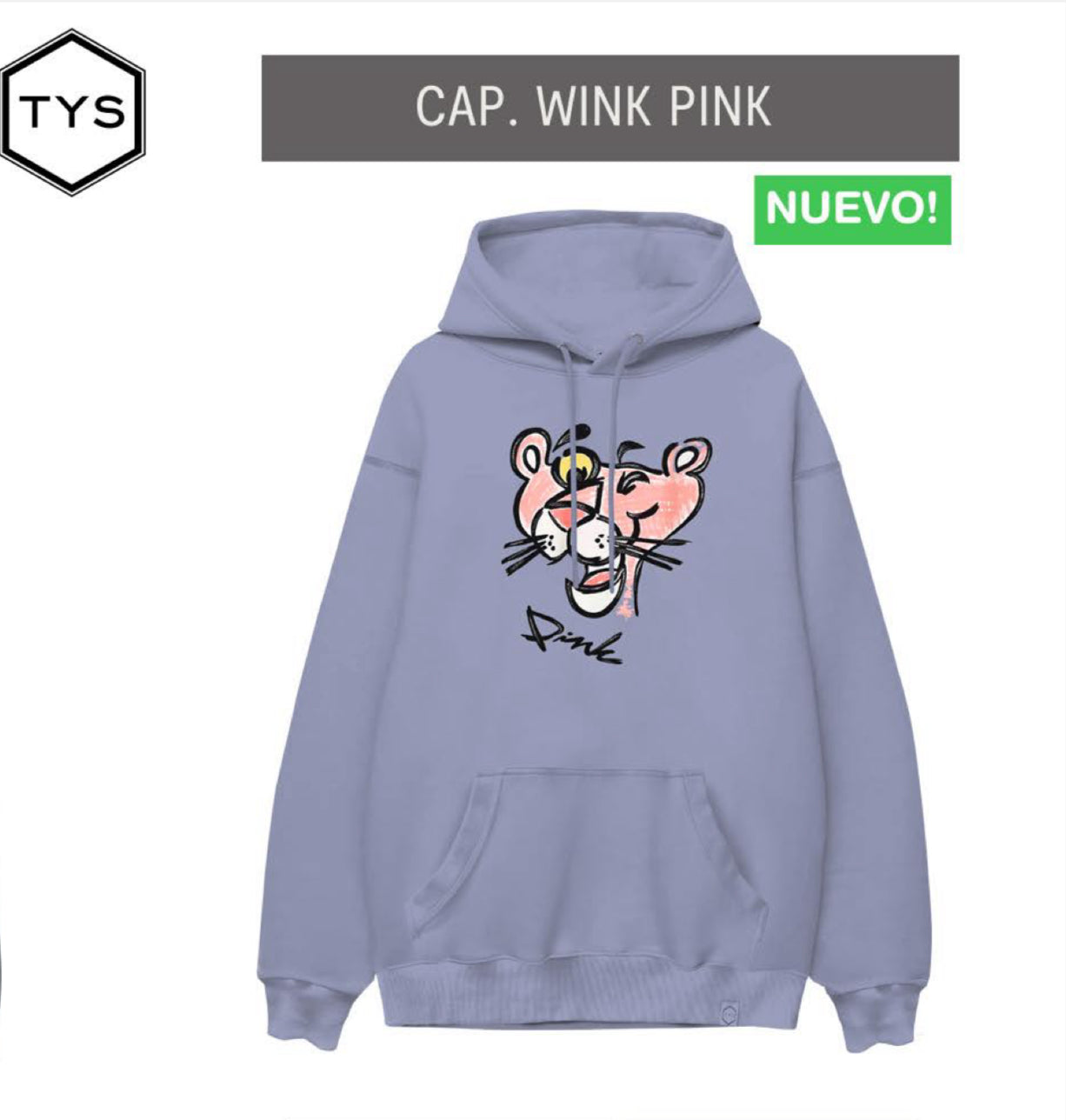 SUDADERA CAP WINK PINK TYS