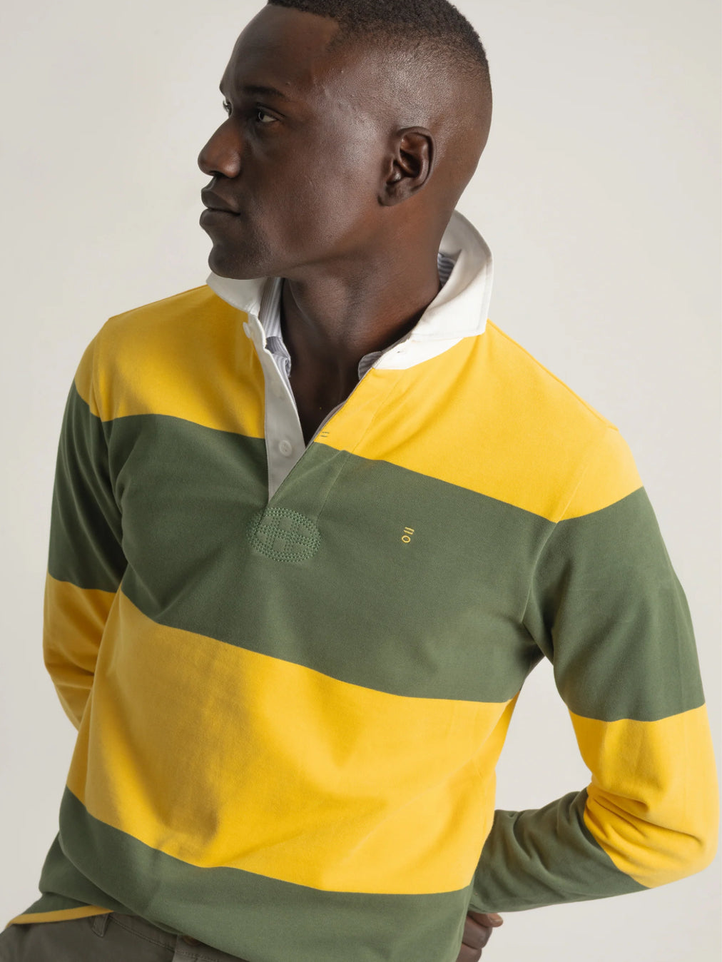 POLO RUGBY RAYAS VERDE PUROEGO