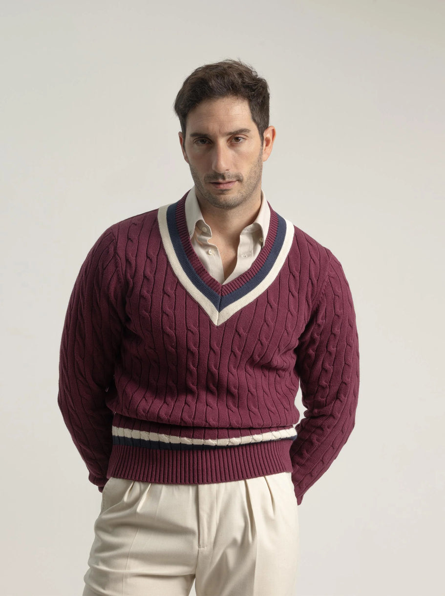 JERSEY UNIVERSITY CRICKET BURDEOS PUROEGO