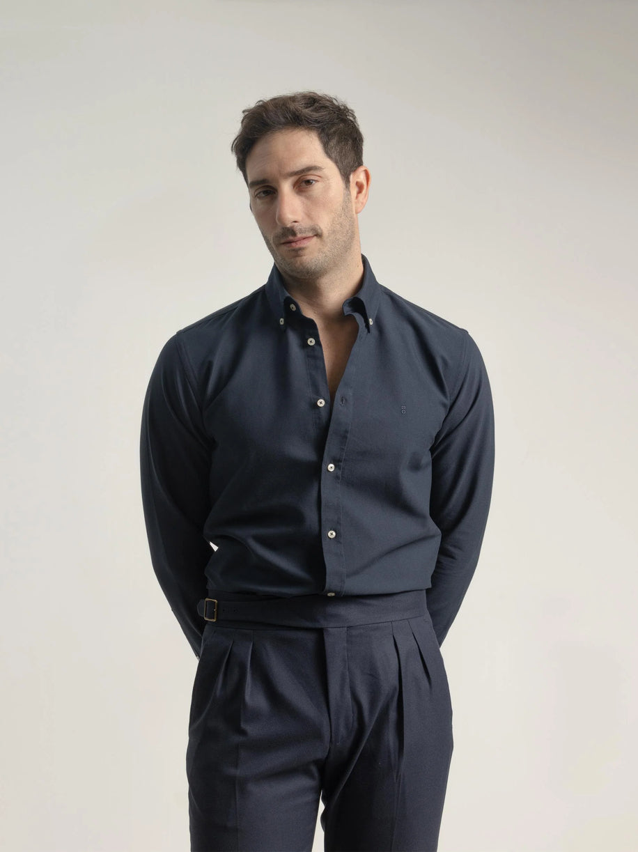 CAMISA OXFORD ALGODÓN MARINO PUROEGO