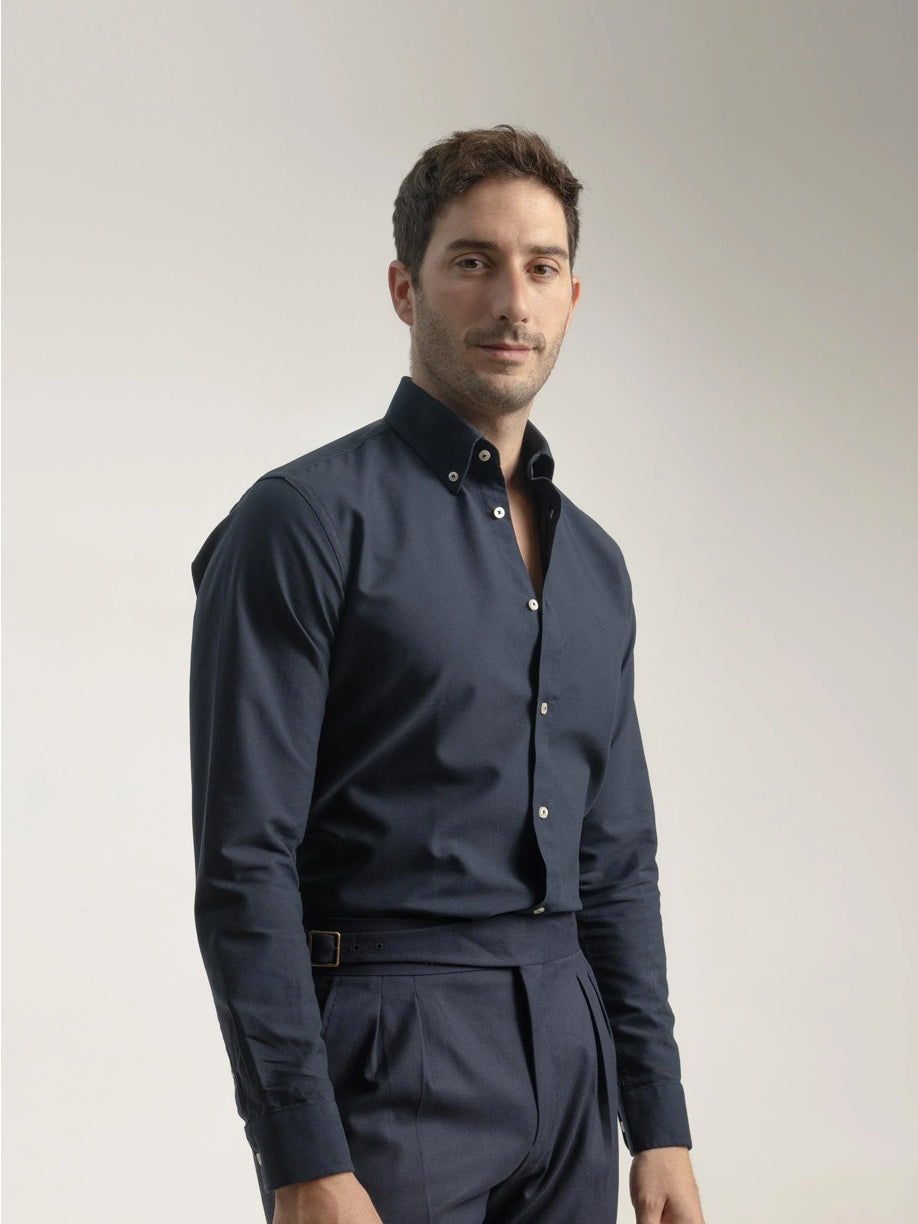 CAMISA OXFORD ALGODÓN MARINO PUROEGO