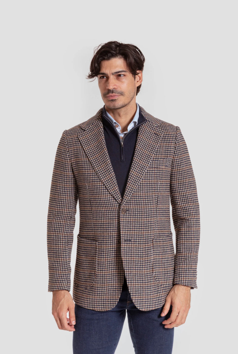 BLASIER PATA DE GALLO MARRÓN A LA VAQUERA