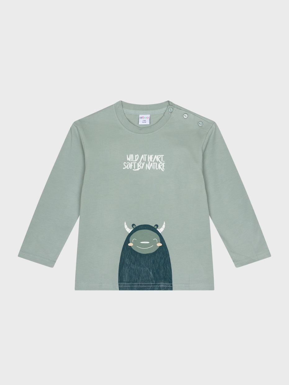 CAMISETA M/L ESTAMPADA ATIVO
