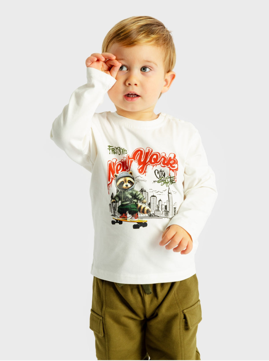 CAMISETA M/L NEW YORK ATIVO