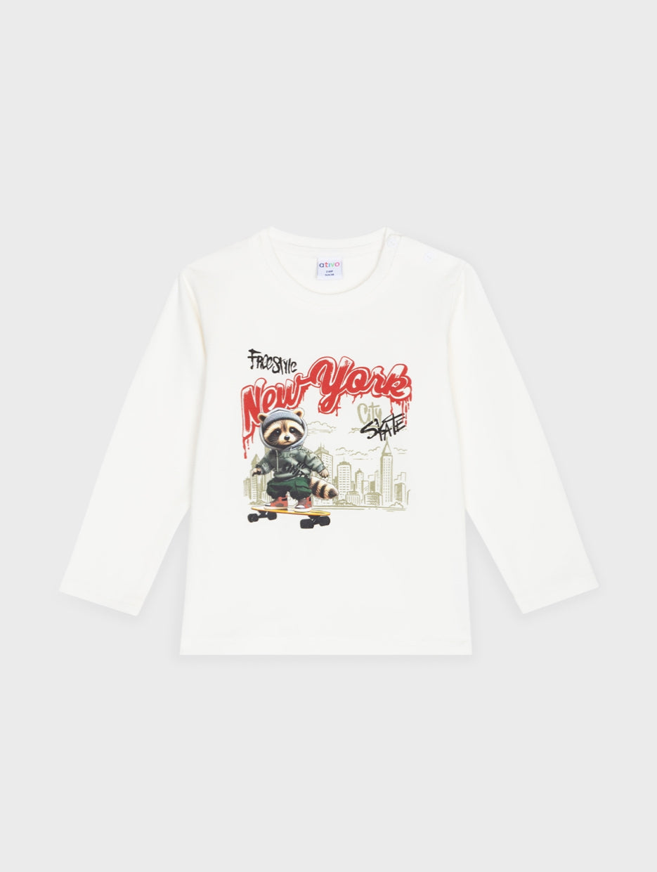 CAMISETA M/L NEW YORK ATIVO