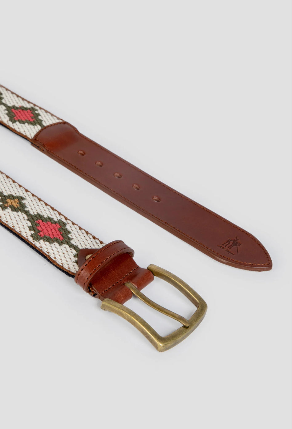 CINTURON ANCHO ÉTNICO BLANCO A LA VAQUERA