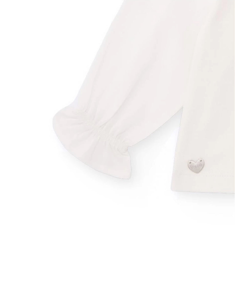 CAMISETA BLANCA ESTAMPADO CORAZONES TUC TUC