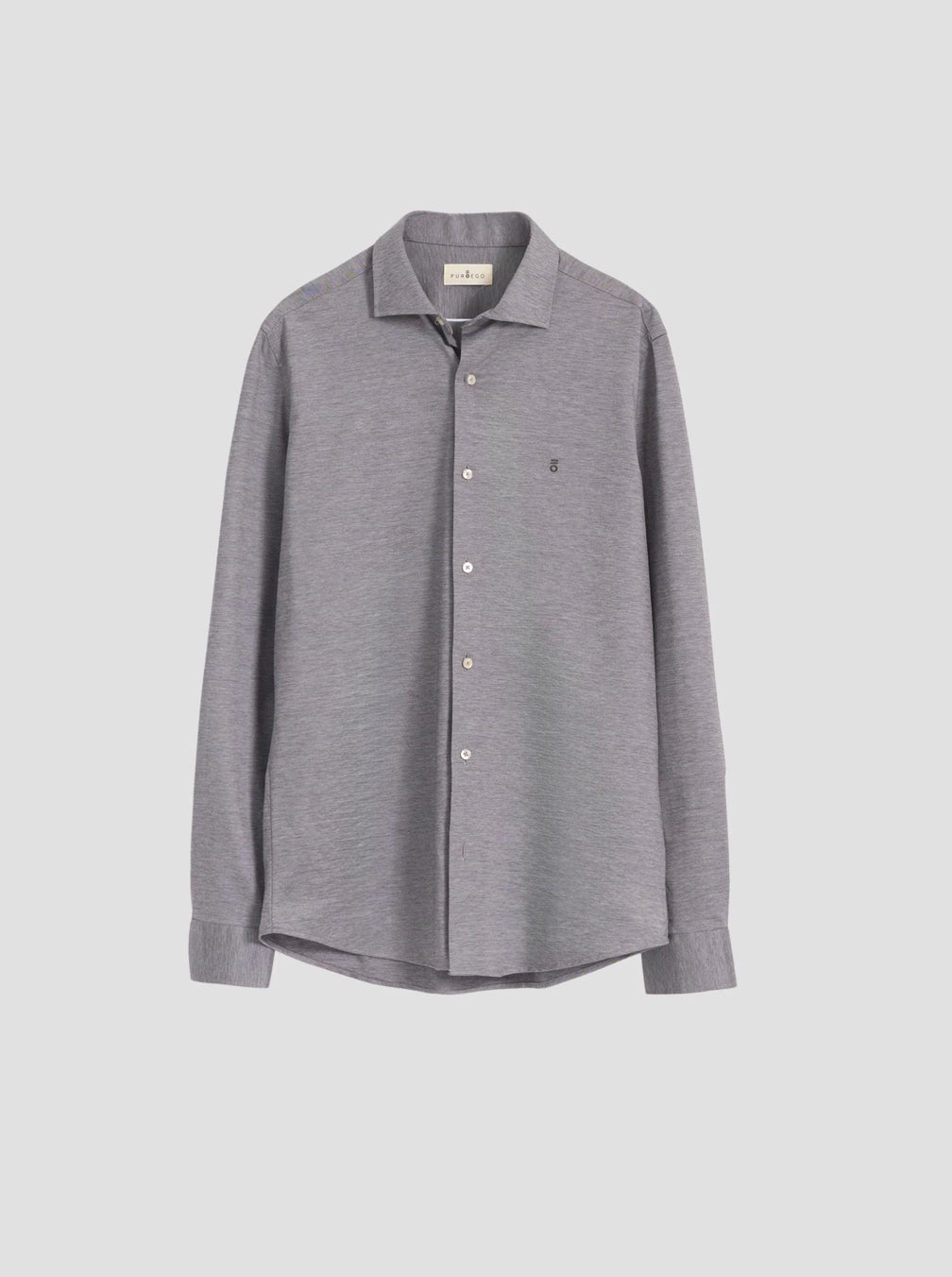 CAMISA ALGODÓN TOPO PUROEGO