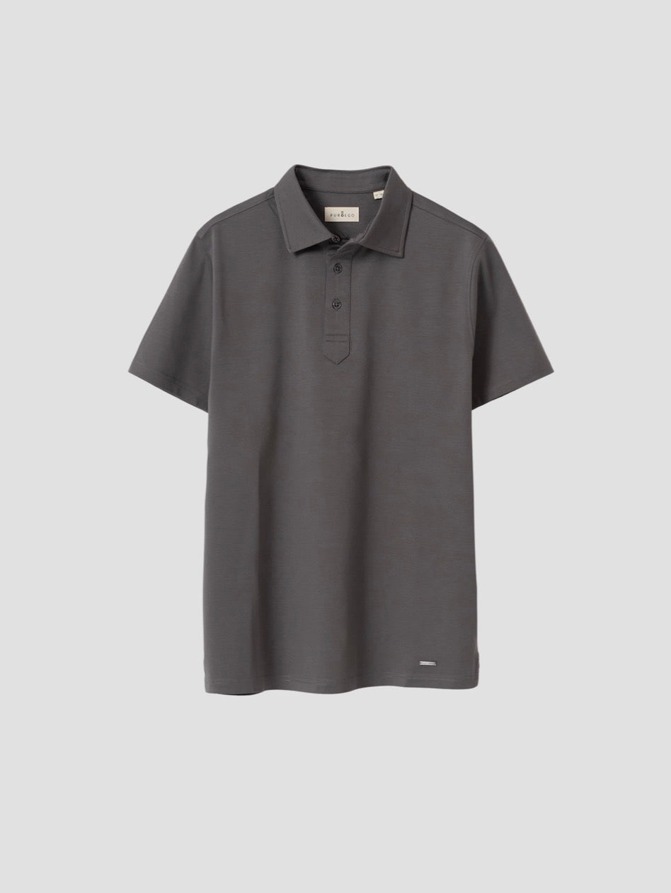 POLO INTERLOCK GRIS PUROEGO