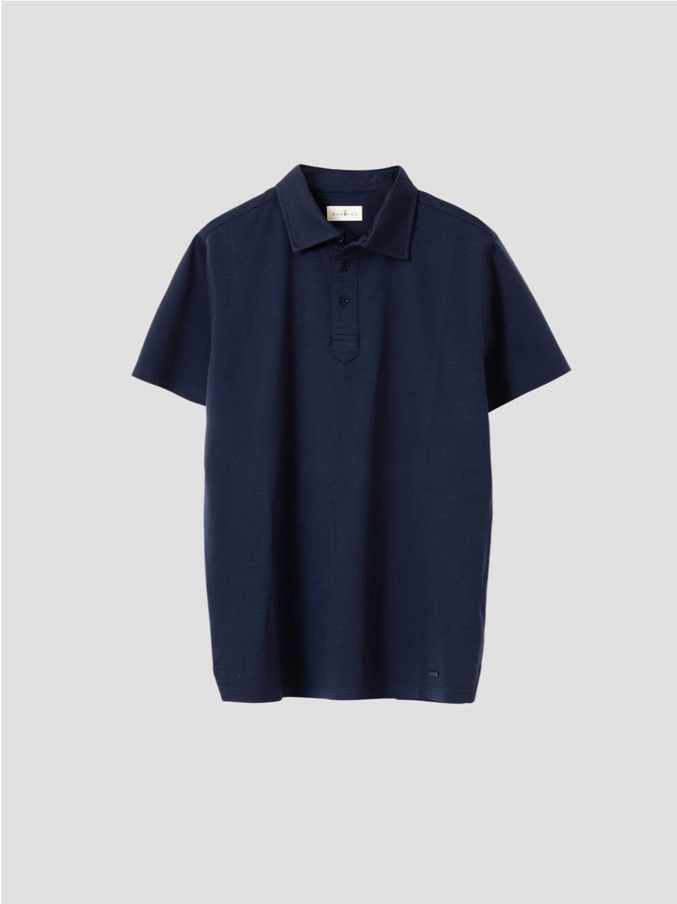 POLO INTERLOCK MARINO PUROEGO