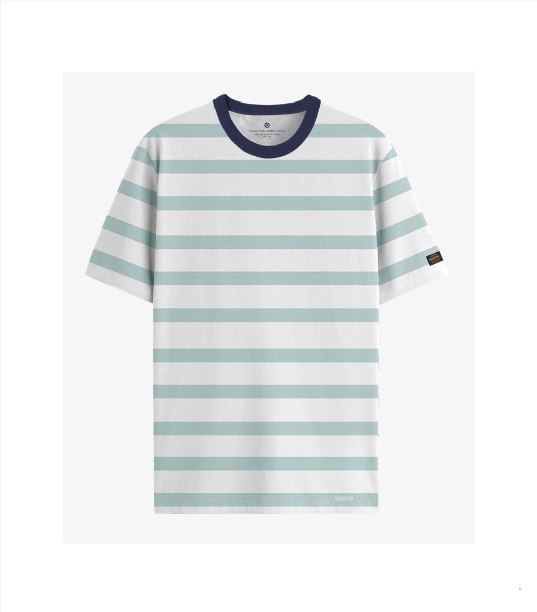 CAMISETA BITONE STRIPE BLUE HAZE SCOOTER