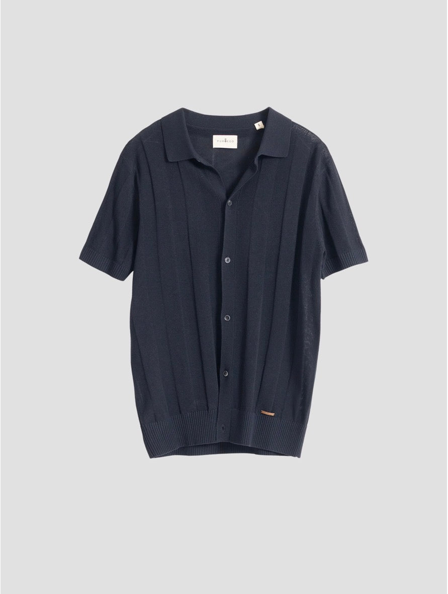 POLO CARDIGAN CANALÉ MARINO PUROEGO