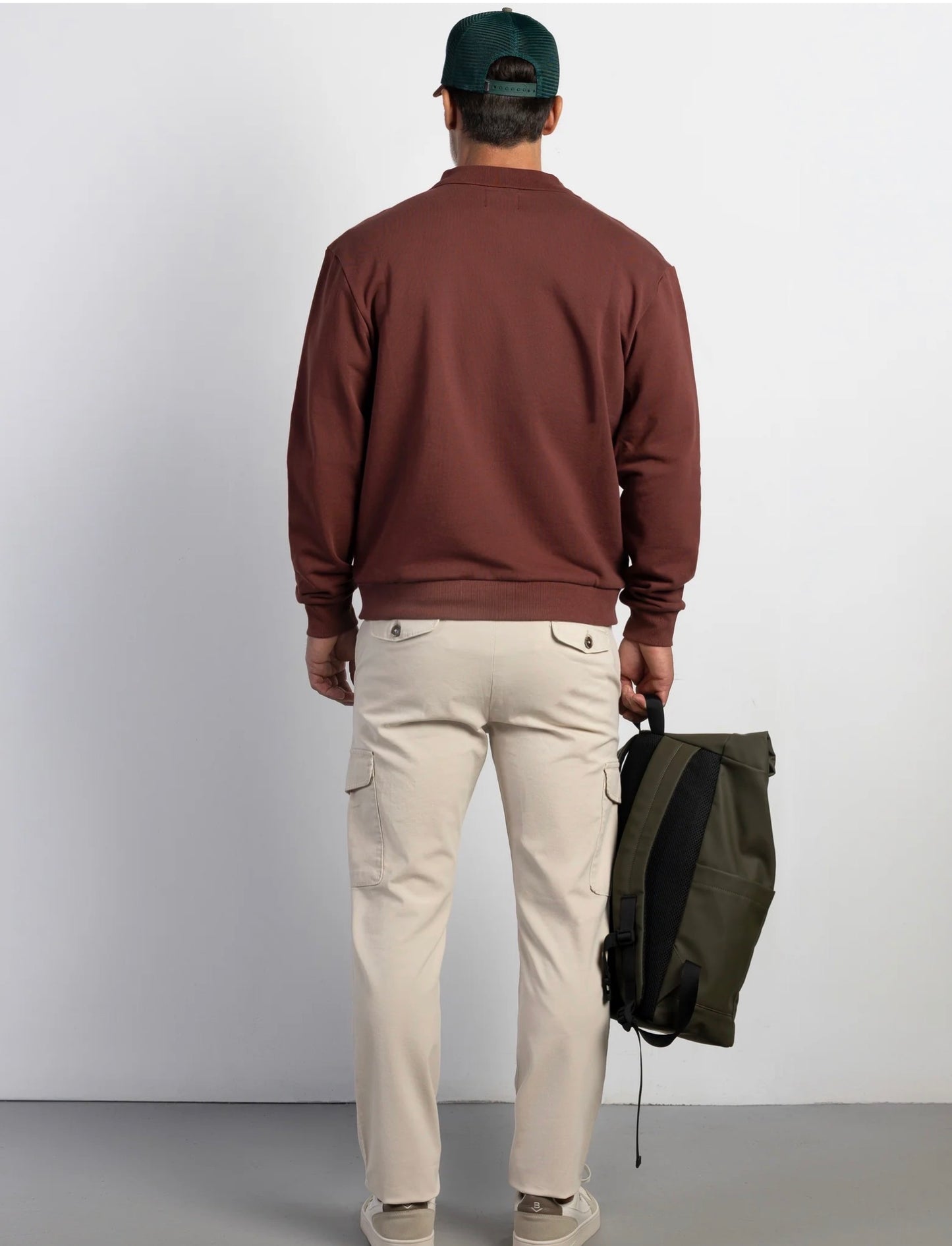 BOSTON PANTALÓN SLIM FIT CHINO CARGO SÉSAMO
