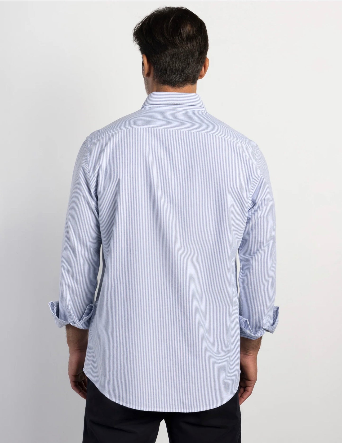BOSTON CAMISA OXFORD REGULAR FIT RAYAS TINTA