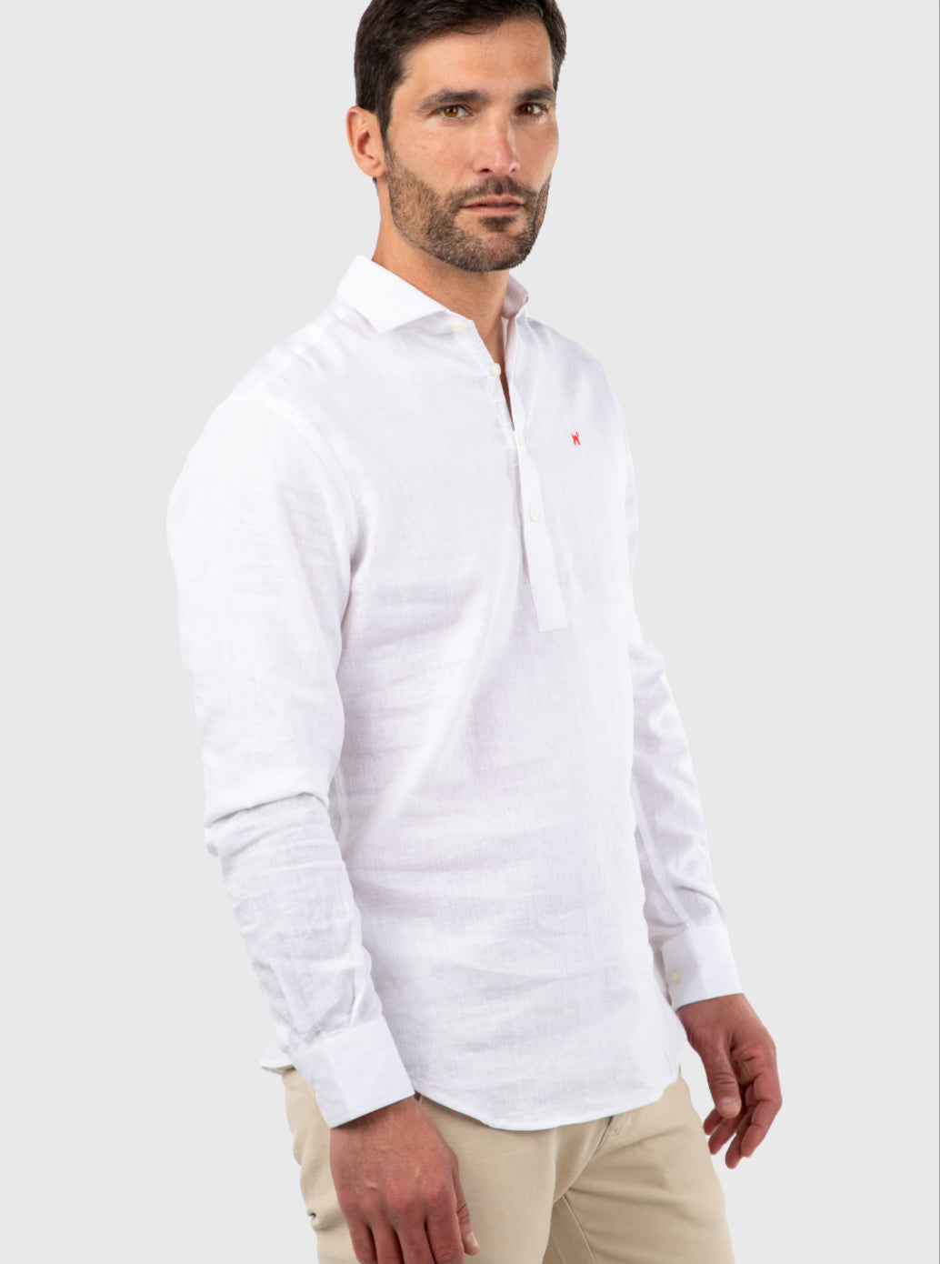 CAMISA POLERA LINO BLANCA WILLIOT