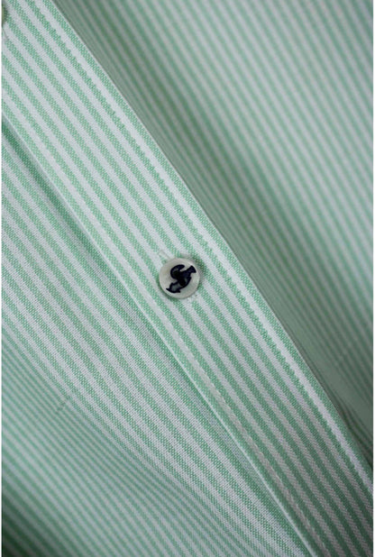 CAMISA OXFORD RAYAS VERDE PATADEGAYO