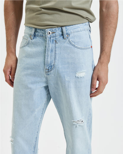 DAD RELAXED FIT LIGHT WASH JEANS GIANNI LUPO