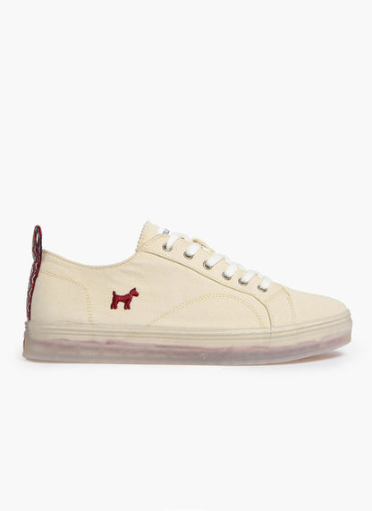 ZAPATILLA LONA ÉTNICA CREMA WILLIOT