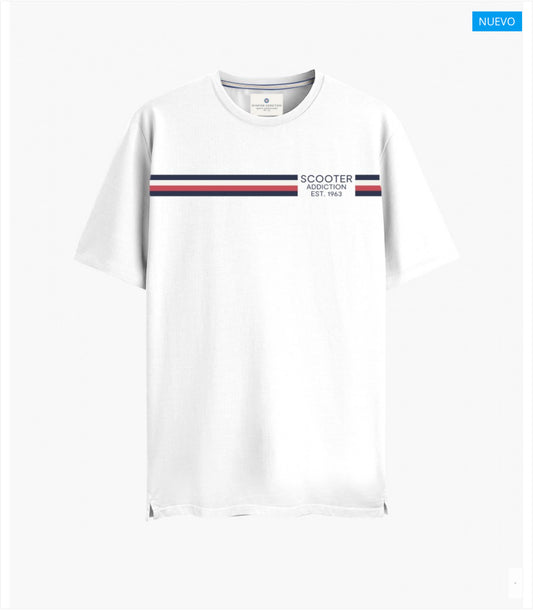 SCOOTER PACK STRIPES LOGO BLANCO