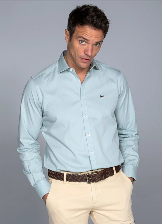 CAMISA GARMENT DYED LAVANDA ALBERT BRANDON