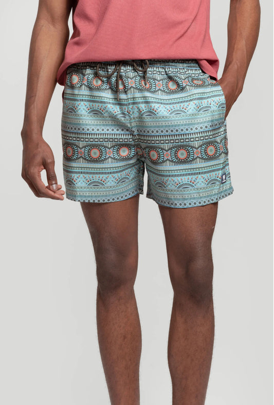 BAÑADOR ESTAMPADO ECLECTICO A LA VAQUERA