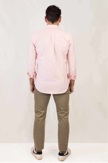 CAMISA OXFORD RAYAS NARANJA PATADEGAYO