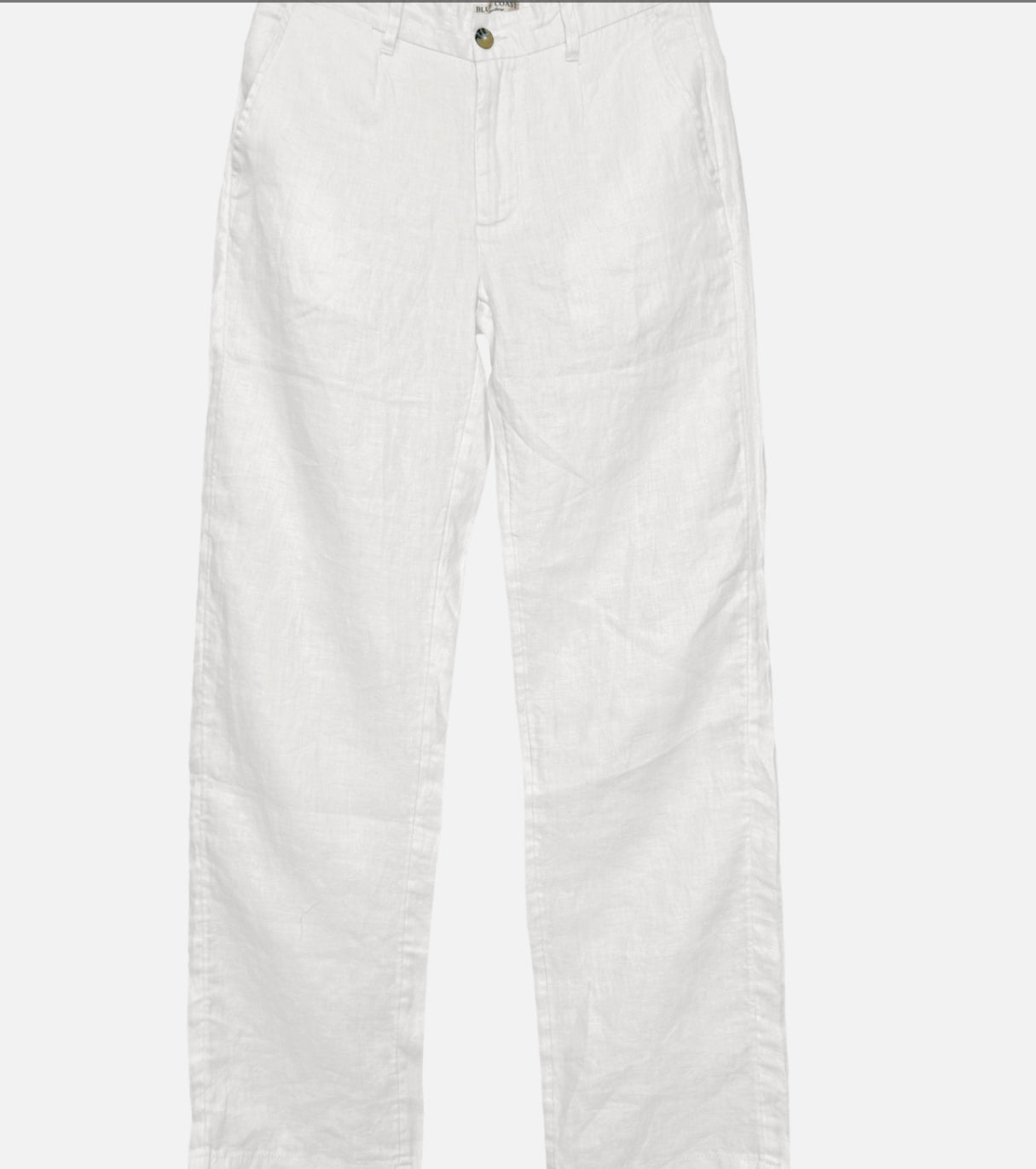 PANTALON LINO CON PINZAS DELANTERA BLUE COAST BLANCO