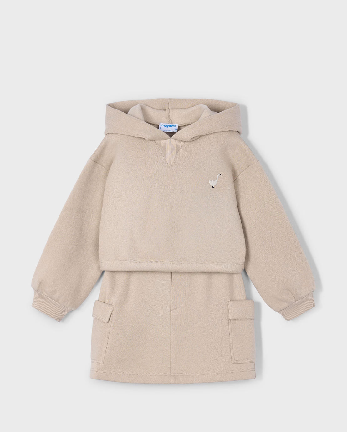 CONJUNTO SUDADERA Y FALDA CARGO MAYORAL NIÑA
