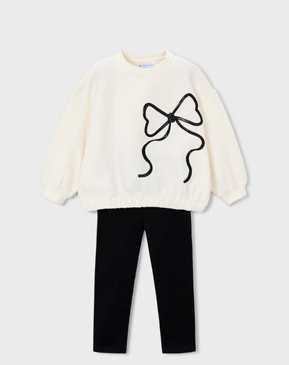 CONJUNTO LEGGINS Y SUDADERA LAZO MAYORAL NIÑA